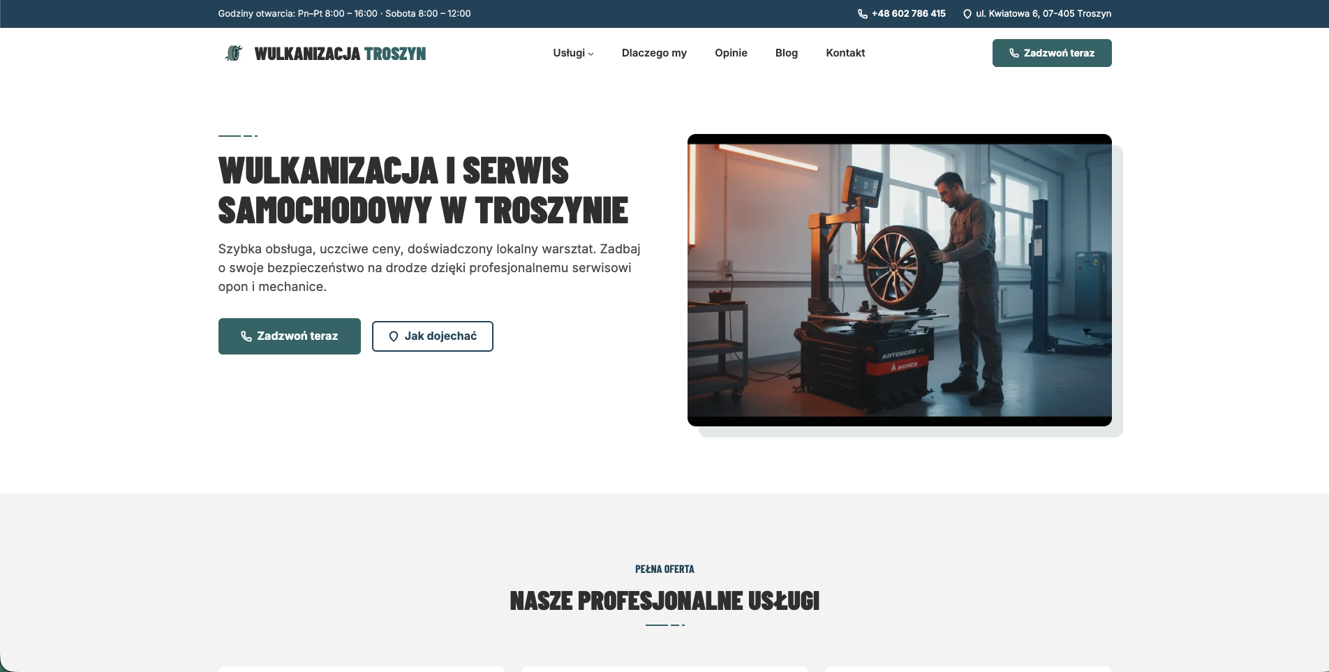 Wulkanizacja Troszyn header